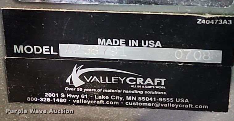 image for item MW9569 Valley Craft A238791 0708  drum handler
