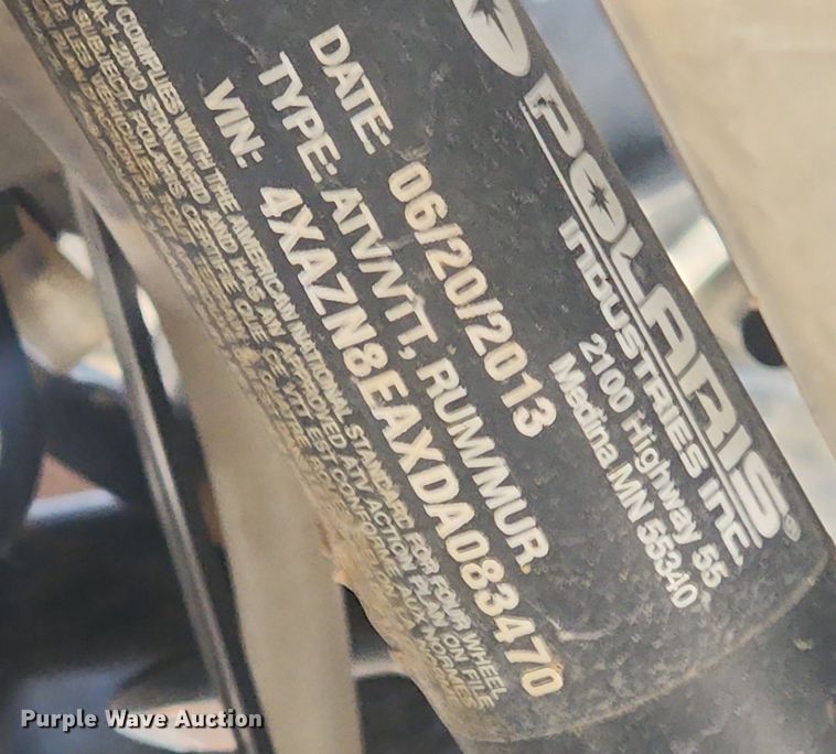 image for item MW9584 2013 Polaris Sportsman 850  ATV