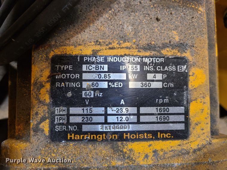 image for item MX9540 (9) hoists