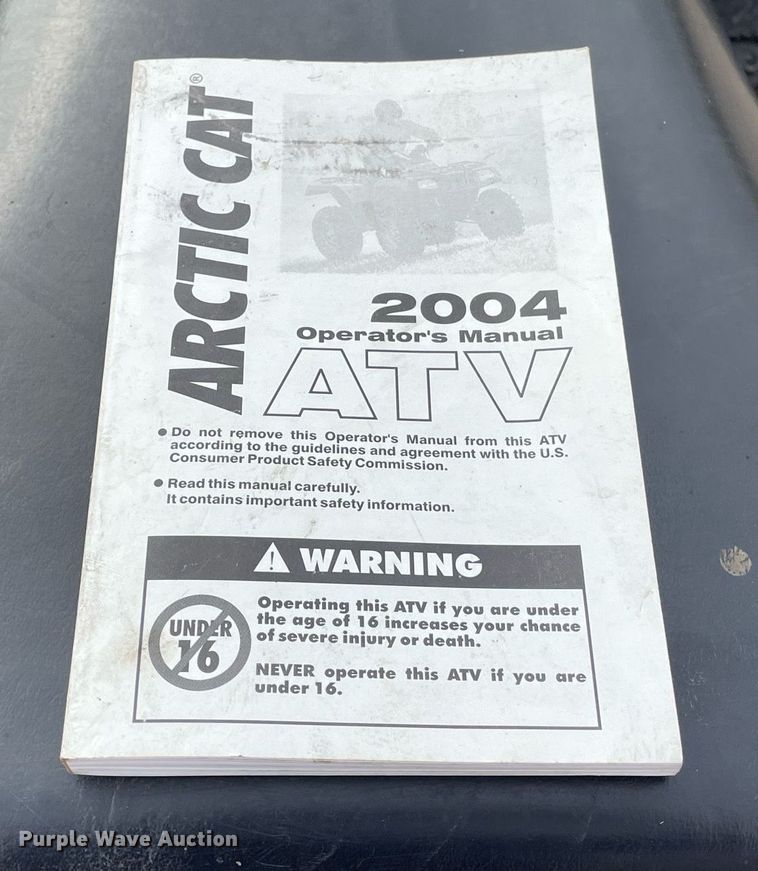 image for item MY9129 2004 Arctic Cat 400  ATV