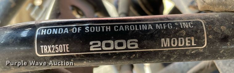 image for item MY9222 2006 Honda Recon ES TRX250TE  ATV