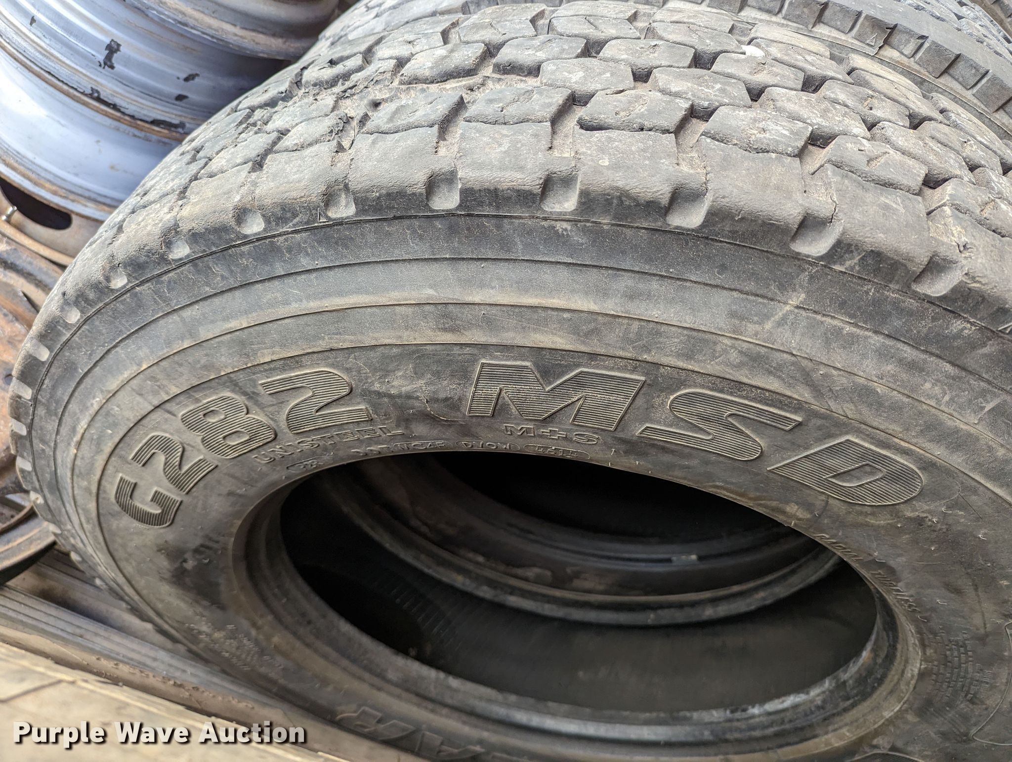 (8) Goodyear G282 MSD 11R24.5 tires in Oklahoma City, OK Item DR6926