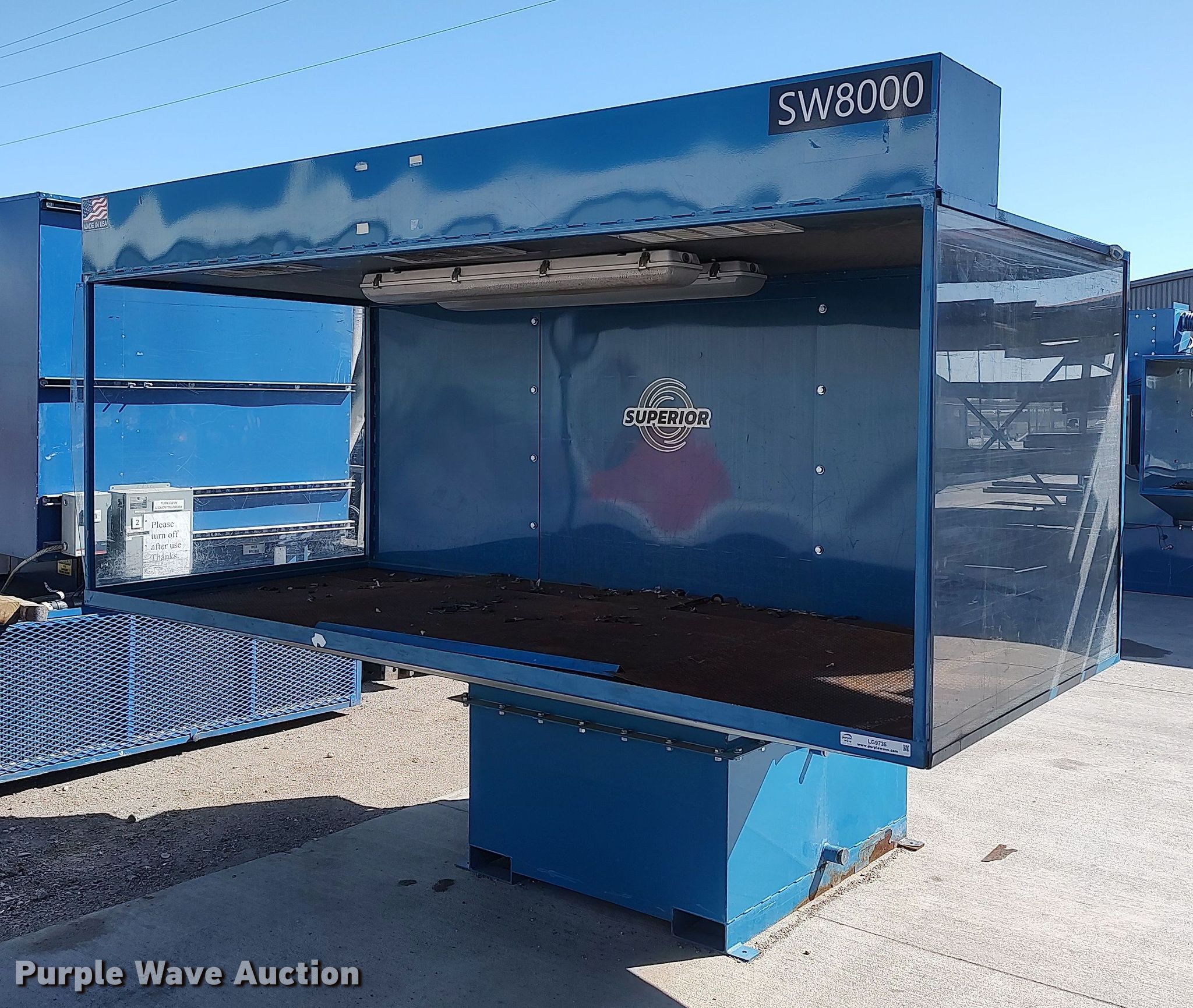 Superior SW8000 wet downdraft table in Wichita, KS Item LG9736 sold
