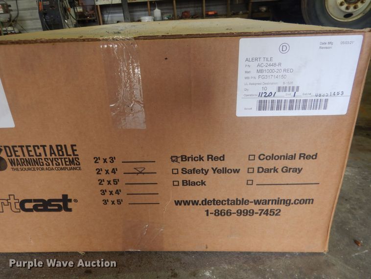 image for item DJ7019 DWS AC-2448-R  detectable warning system