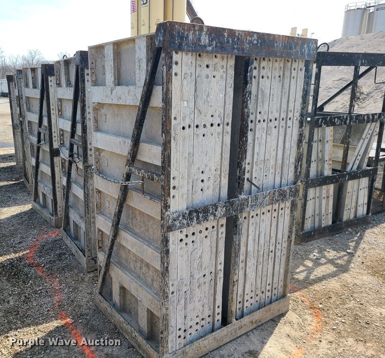 image for item DM4947 Approximately 96 Badger aluminum concrete forms