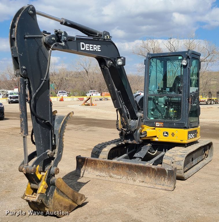 image for item DM4958 2019 John Deere 50G  mini excavator