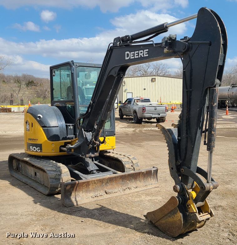image for item DM4958 2019 John Deere 50G  mini excavator