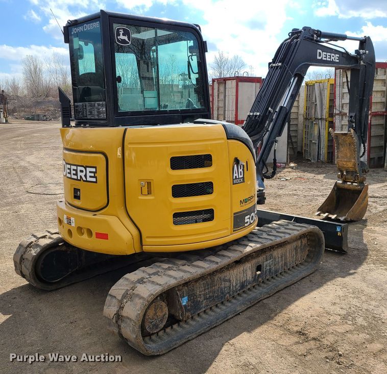 image for item DM4958 2019 John Deere 50G  mini excavator