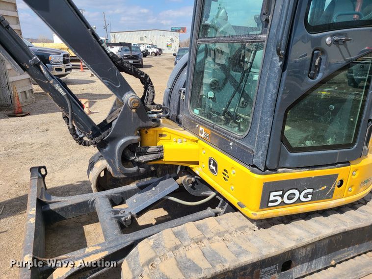 image for item DM4958 2019 John Deere 50G  mini excavator
