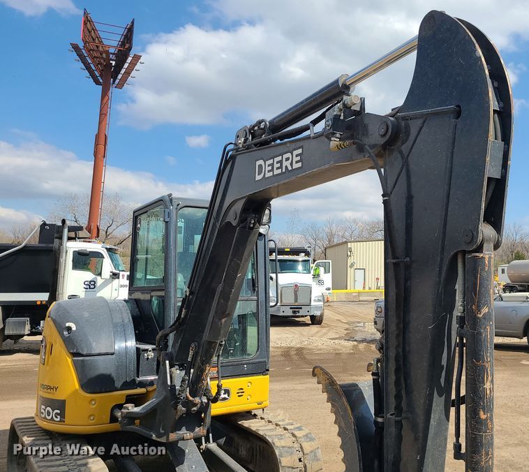 image for item DM4958 2019 John Deere 50G  mini excavator