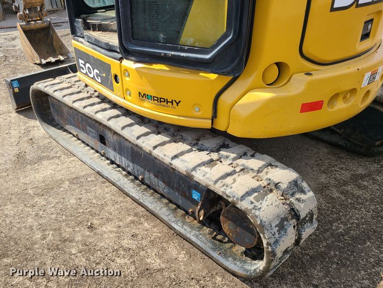 image for item DM4958 2019 John Deere 50G  mini excavator