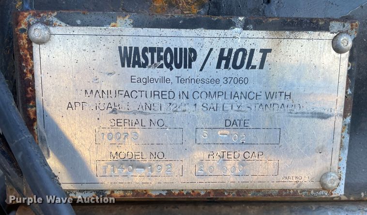 image for item DN4579 1997 International 4900  roll-off container truck