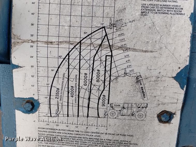 image for item DN6341 Gradall 534 B8  telehandler