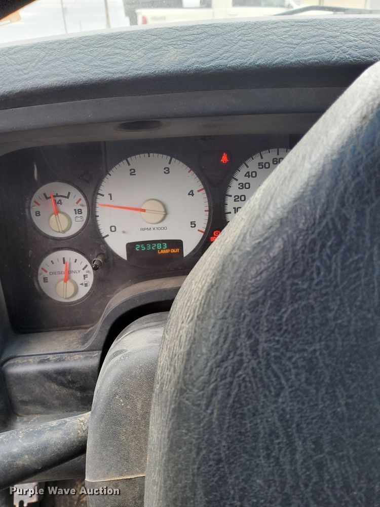 image for item DN6357 2003 Dodge Ram 3500  Quad Cab utility bed pickup truck