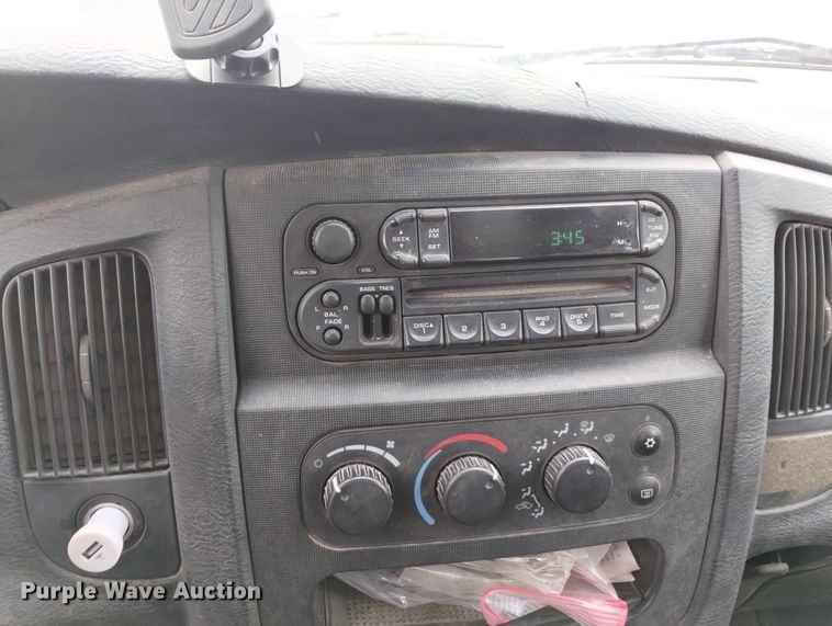 image for item DN6357 2003 Dodge Ram 3500  Quad Cab utility bed pickup truck