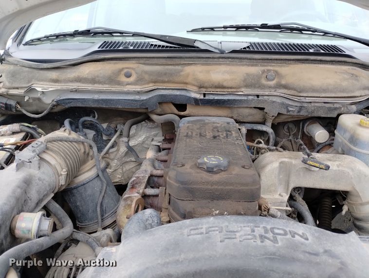 image for item DN6357 2003 Dodge Ram 3500  Quad Cab utility bed pickup truck