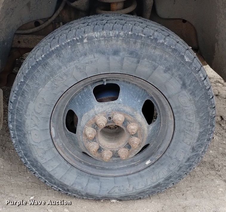 image for item DN6357 2003 Dodge Ram 3500  Quad Cab utility bed pickup truck