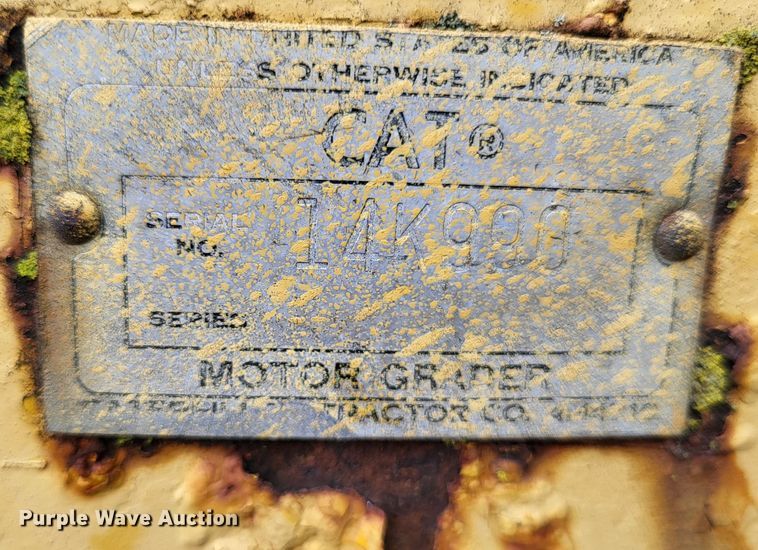 image for item DO3621 1968 Caterpillar 120  rigid frame motor grader