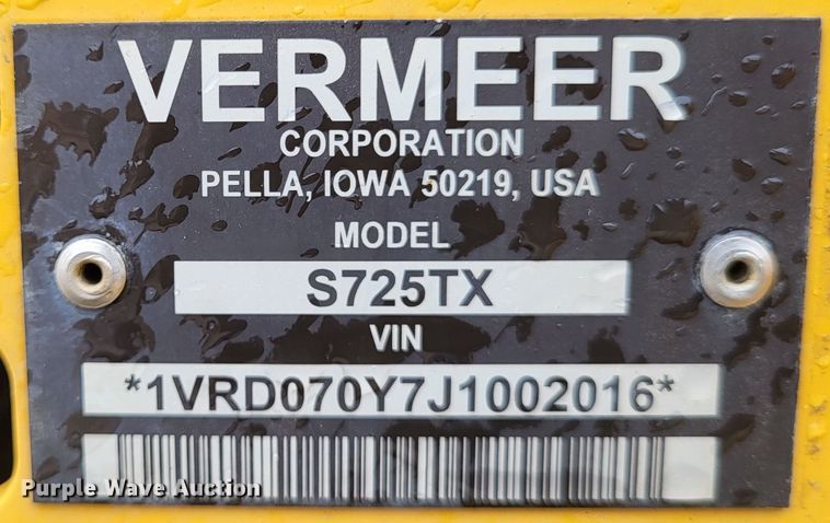 image for item DO3623 2018 Vermeer S725TX  compact utility loader