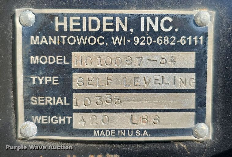 image for item DO4228 Heiden Inc HC10097-54  crane forks