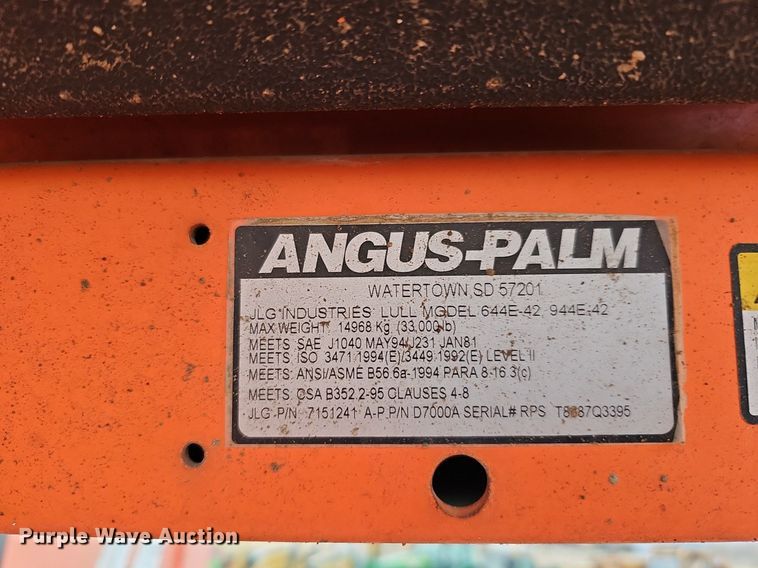 image for item DO4244 2007 Lull 944E-42  telehandler