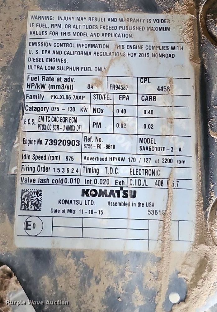 image for item DO4279 2017 Komatsu D61PX-24  dozer