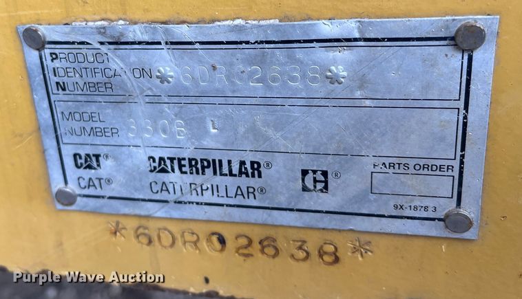 image for item DQ4108 1998 Caterpillar 330B L  excavator