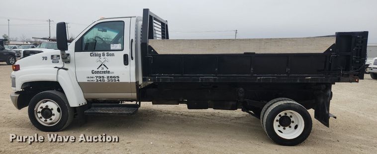 image for item DQ5374 2003 Chevrolet C4500  dump flatbed truck