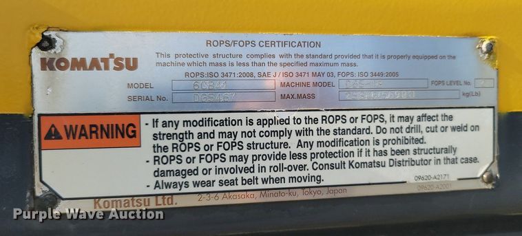 image for item DR3376 2016 Komatsu D65EX-18  dozer