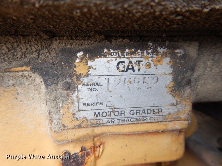 image for item DR4520 1969 Caterpillar 14E  rigid frame motor grader