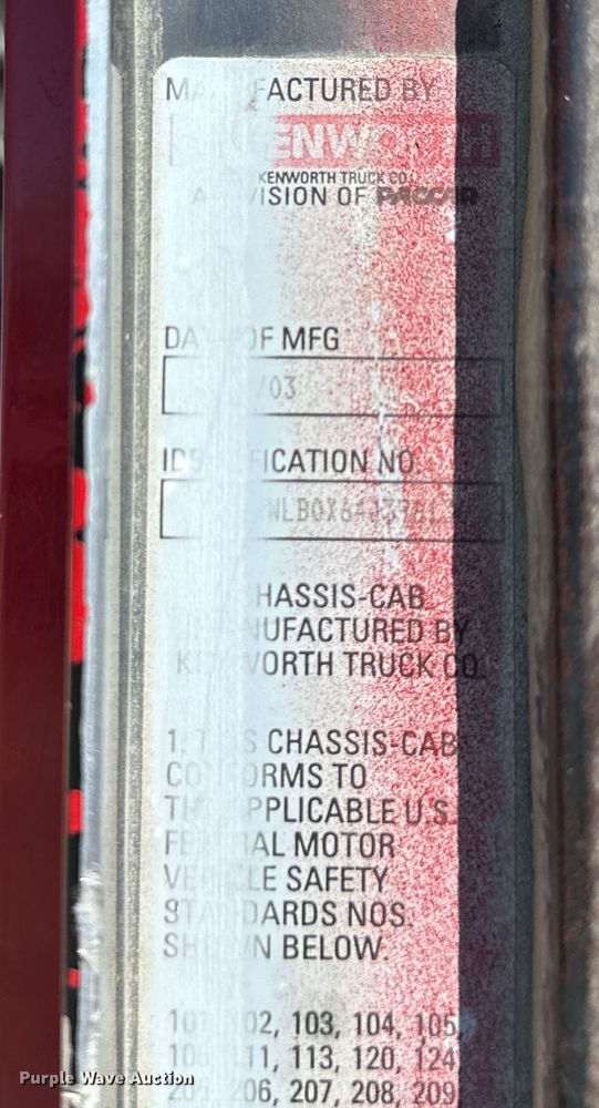 image for item DR5006 2004 Kenworth W900  dump truck