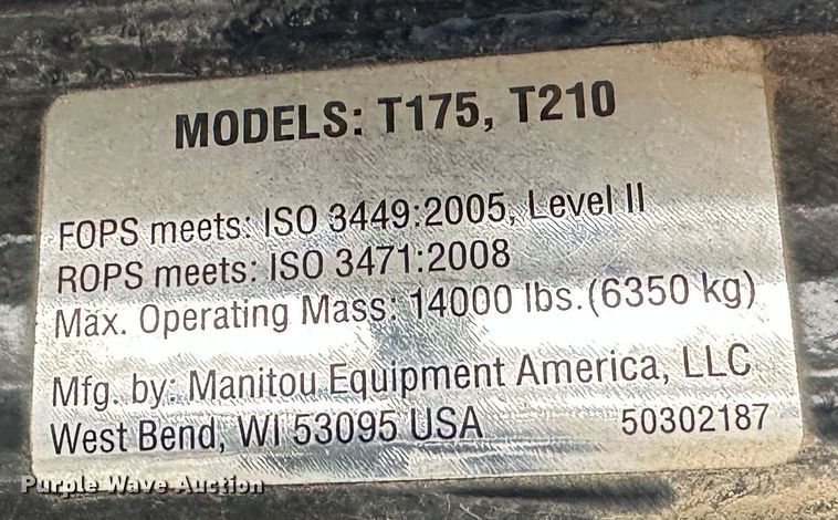 image for item DR5031 Yanmar T210  tracked skid steer loader