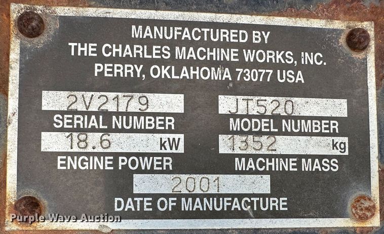 image for item DR5033 2001 Ditch Witch JT520  directional boring unit