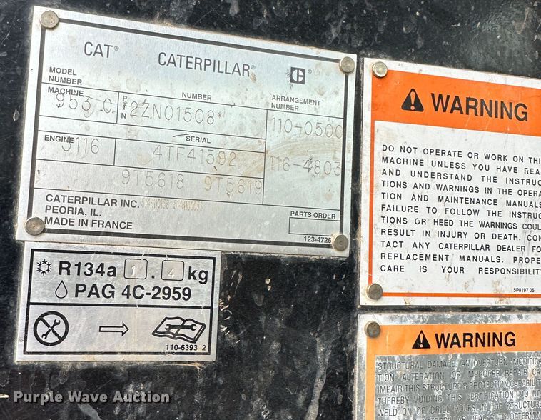 image for item DR5036 1998 Caterpillar 953C  track loader