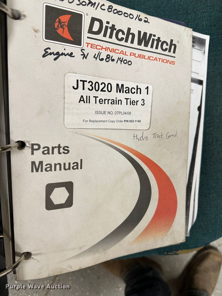 image for item DR5037 2008 Ditch Witch JT3020  directional boring unit