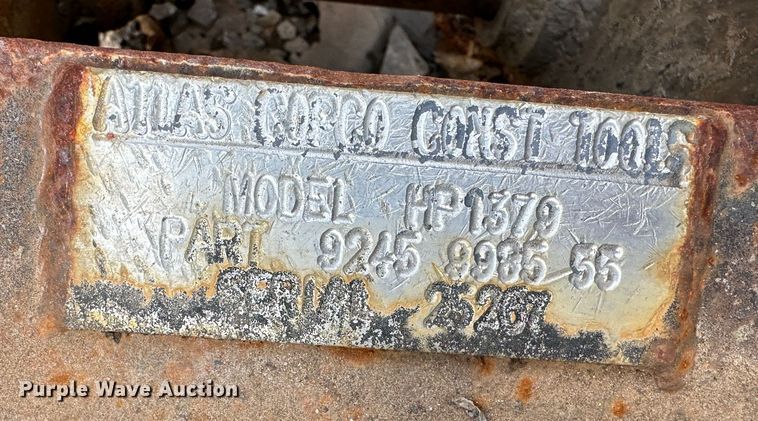 image for item DR5119 Atlas Copco HP1379  skid steer breaker