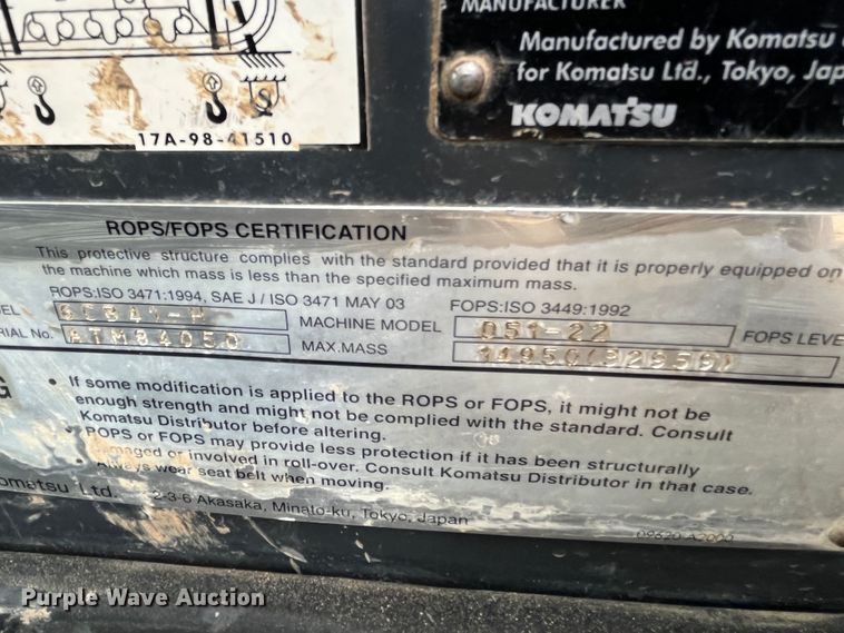 image for item DS1789 2008 Komatsu D51EX-22  dozer