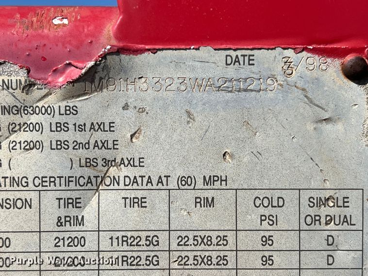 image for item DS2848 1998 Custom  oilfield trailer