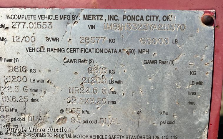 image for item DS2849 2000 Custom  oilfield trailer