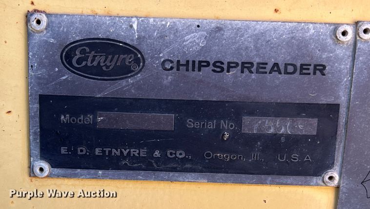 image for item DS2855 Etnyre  chip spreader