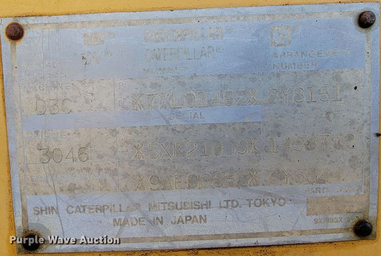 image for item HG9464 1999 Caterpillar D3C LGP Series III  dozer