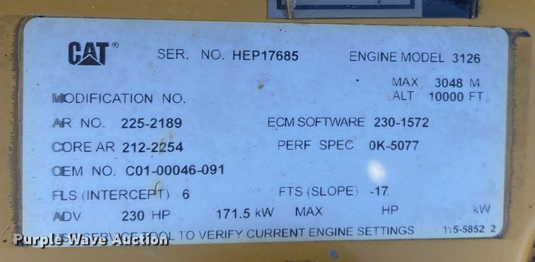 image for item JW9175 2003 Freightliner FL70  vacuum truck