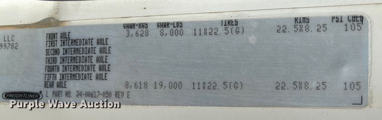 image for item JW9175 2003 Freightliner FL70  vacuum truck