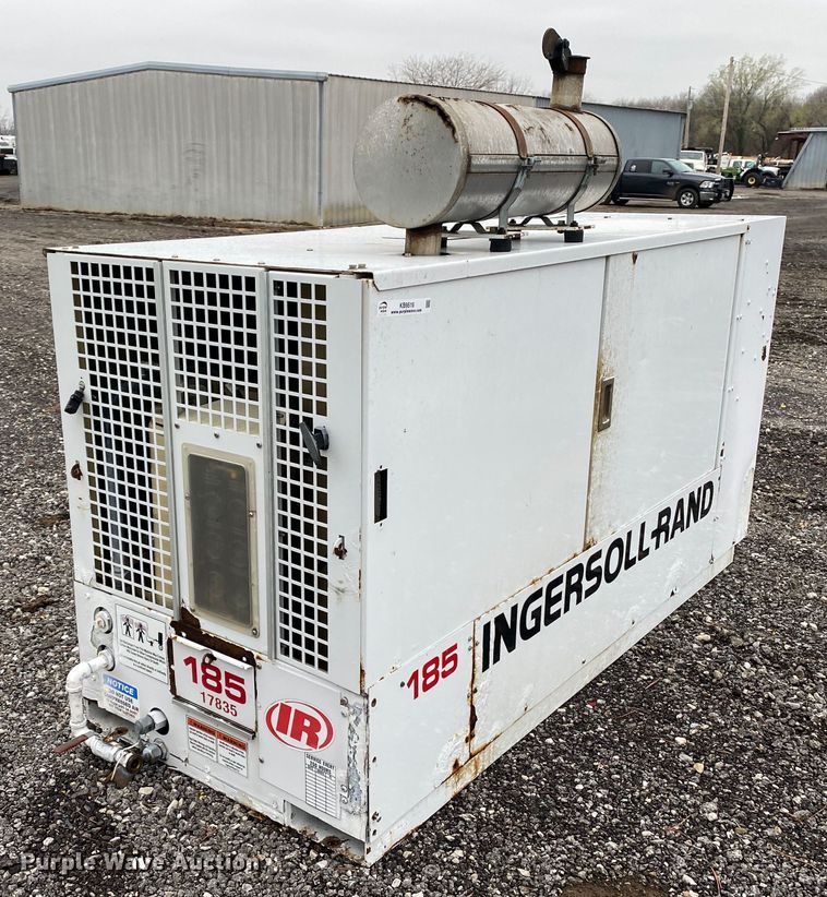 image for item KB9516 1996 Ingersoll Rand P185WJDU  air compressor