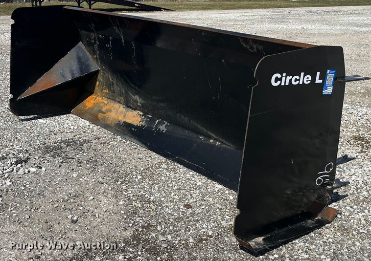 image for item LA9855 Circle L  skid steer snow pusher