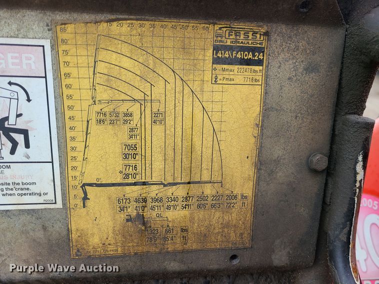 image for item LH9955 2006 Sterling L9500  crane truck