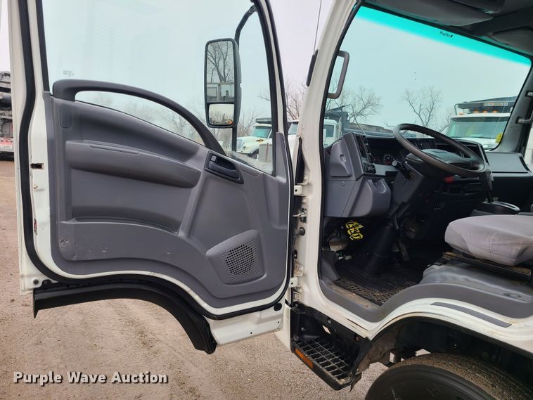 image for item LH9957 2017 Isuzu NPR  flatbed truck