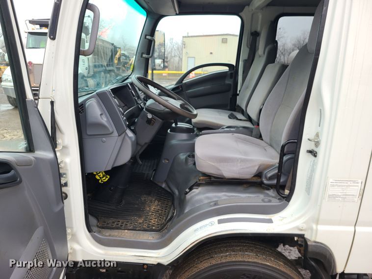 image for item LH9957 2017 Isuzu NPR  flatbed truck