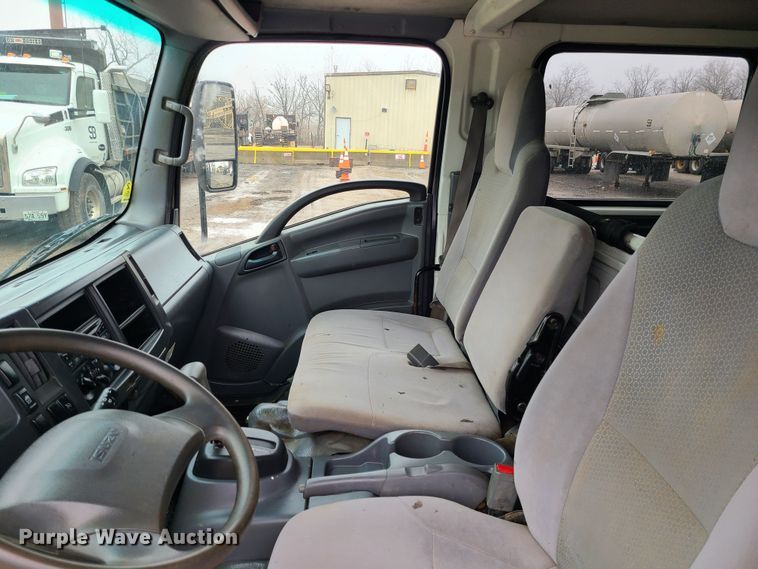 image for item LH9957 2017 Isuzu NPR  flatbed truck