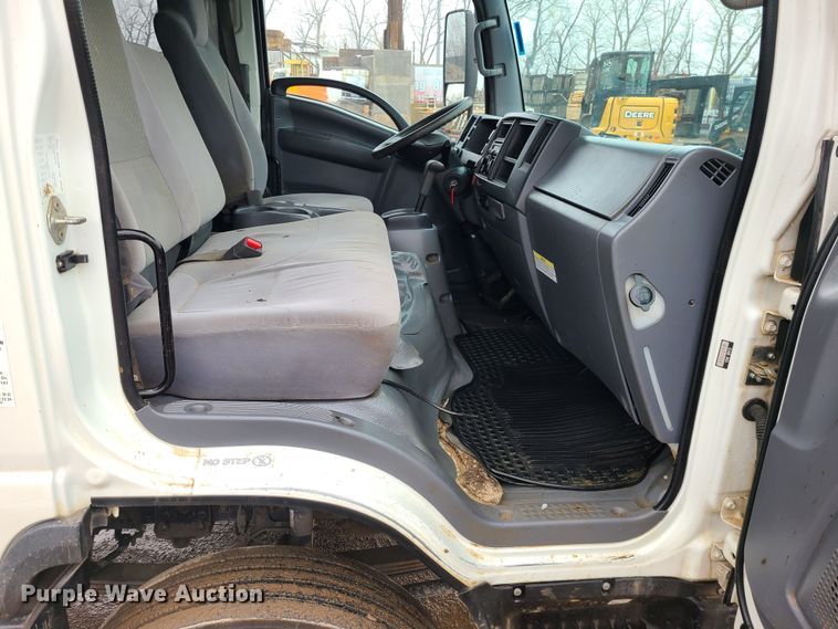 image for item LH9957 2017 Isuzu NPR  flatbed truck